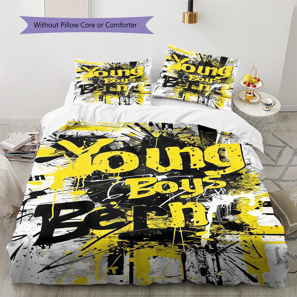 YB Bedding Quilt Set Quilt Cover Pillowcase Home Decoration Birthday Gift (1 * Duvet Cover + 2 * Pillowcase, Without Core)