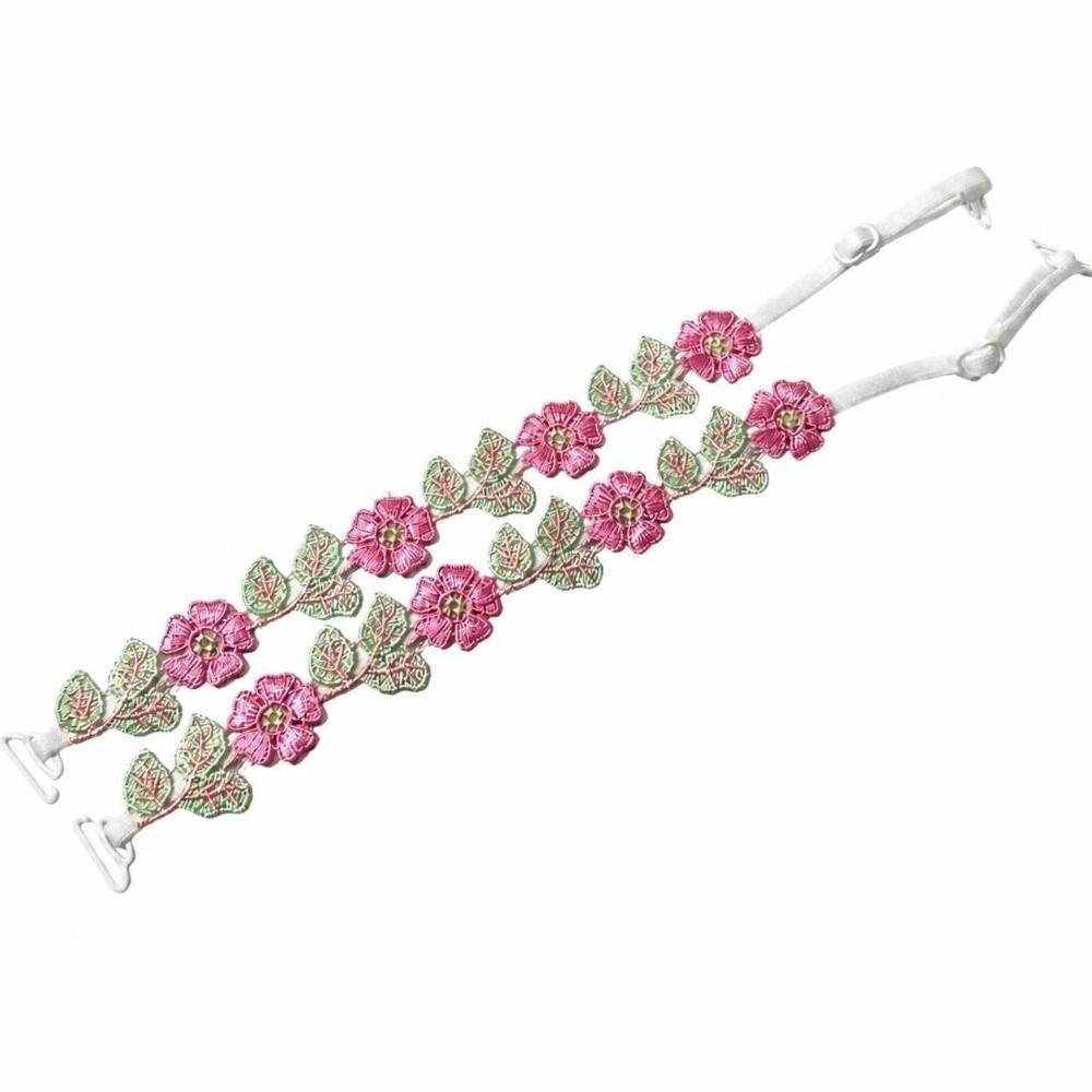 Adjustable Floral Bra Straps Anti-slip Lace Shoulder Strap Wedding Party Dress