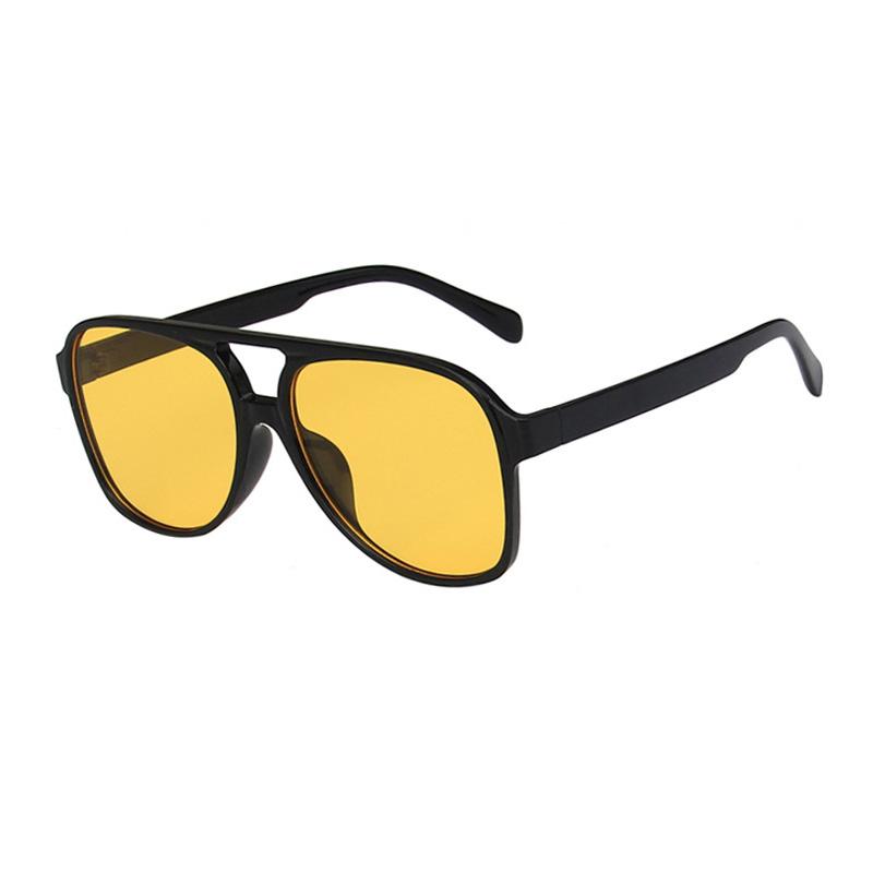 SHAUNA Fashion Women Pilot Sunglasses Retro Men Blue Yellow Shades UV400 Trending Sun Glasses