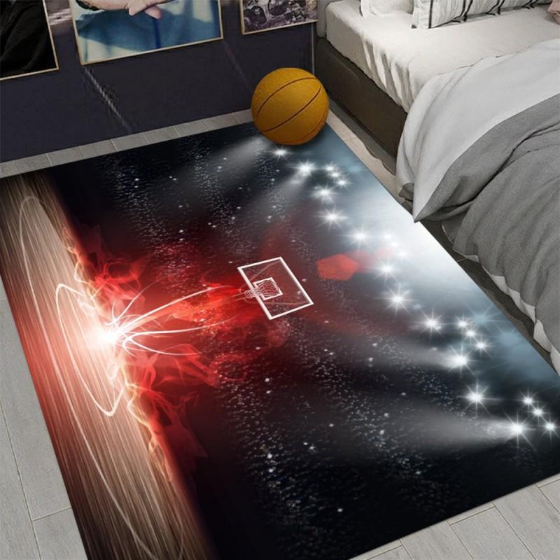Druk Artystyczny 3D Koszykówka Marzeń Dywaniki Obszarowe Antypoślizgowa Mata Podłogowa Dywan do Salonu Sypialni Dekoracyjny Dywan do Domowej Pokoju Zabaw