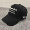 Letter embroidered baseball cap casual fashion spring and summer cap showing the face small high top five-piece couple's hats