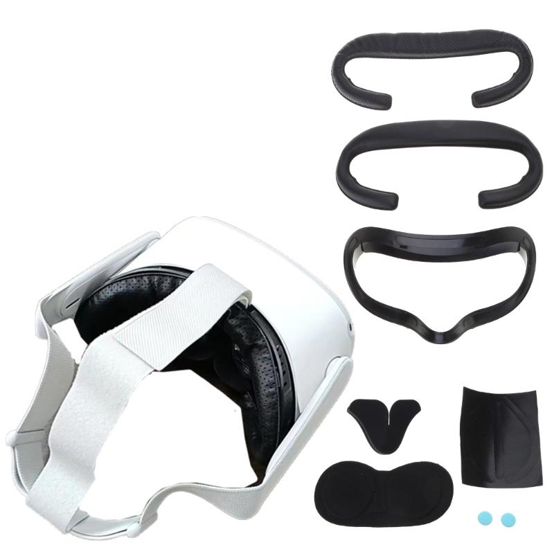 Schützende Gesichtskabinen-Linsenabdeckung Nasenpads für Quest 2 VR-Headset Staubdichte Abdeckungen Schweißfeste Abdeckung