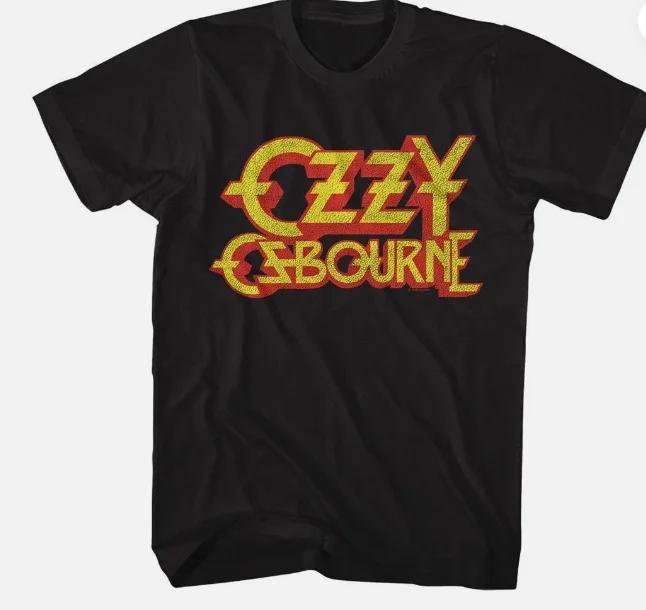 Ozzy Osbourne Logo Classic Music Shirt Tees Summer Short Sleeve T-Shirt Cotton Clothing Wear Trend New Fashion