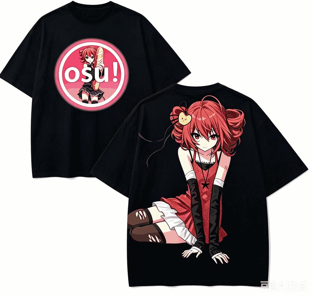 Kasane Teto Anime Lover T-shirt Harajuku Cotton New Model High Street Retro Unisex Oversized hi
