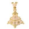 European Style Vintage Candlestick Holder Gold Finish Decorative Candle Holder  For Dining Table