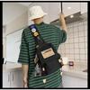 Single Shoulder Bag for Men and Women Simple and Large Capacity Chest Bag Student Backpack for Class Sports Crossbody Bag