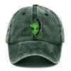 Alien Patterned Baseball Cap Adjustable for Men and Women, Ideal Choice for Outdoor Fashion, Playful Patterned Hat