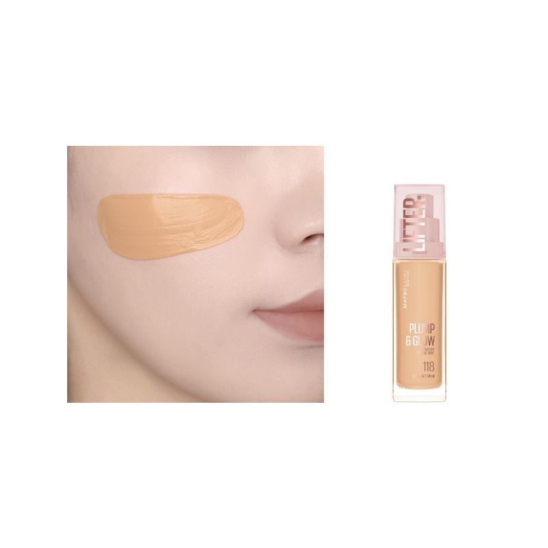 Maybelline Foundation Natural Clear Glow Liquid Foundation-118 30ml розовый