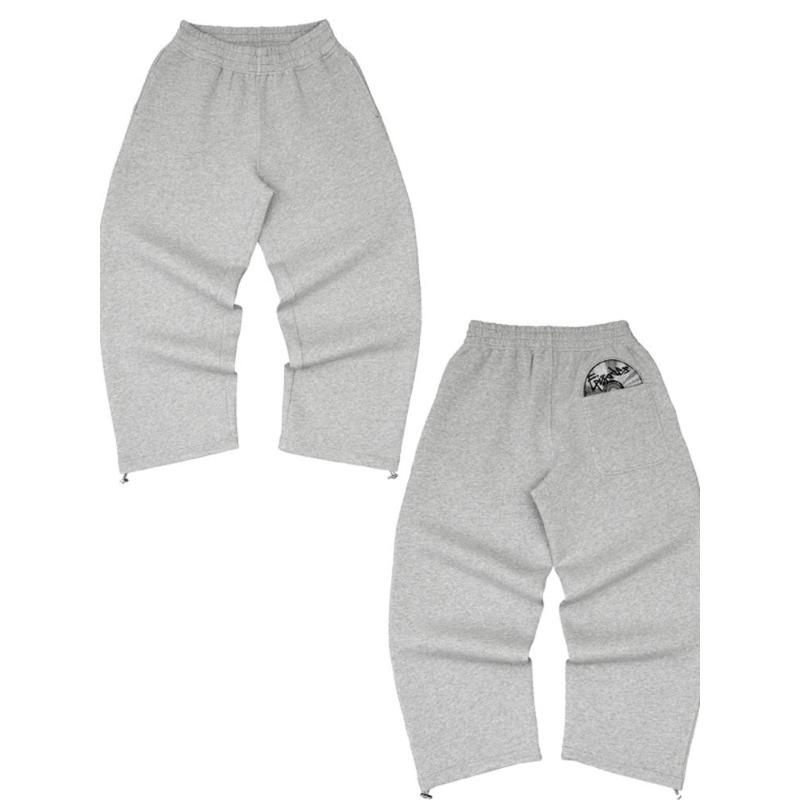 Trendy High Street Retro Casual Streetwear Men's Sports Suit Y2K Harajuku Print Hoodie Men Hip-hop Loose Sweatpants