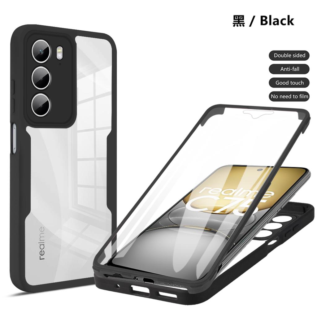 Ganzkörperschutz Stoßfestes Case für Realme C75 4G Realme 14x 5G Schutzhülle Displayschutzfolie Fundas Coque Capa