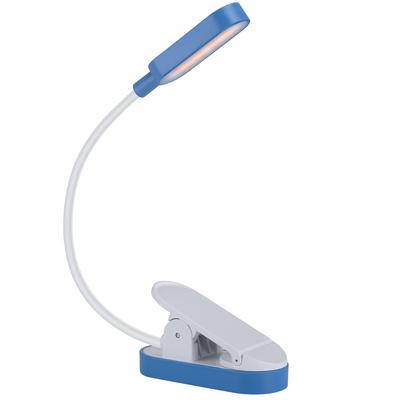 Clip-on LED Reading Light, USB Rechargeable, Eye-Care, 9 LED Chips, 3 Color Temperature Settings, Stepless Dimming, Compact and Portable, 360°