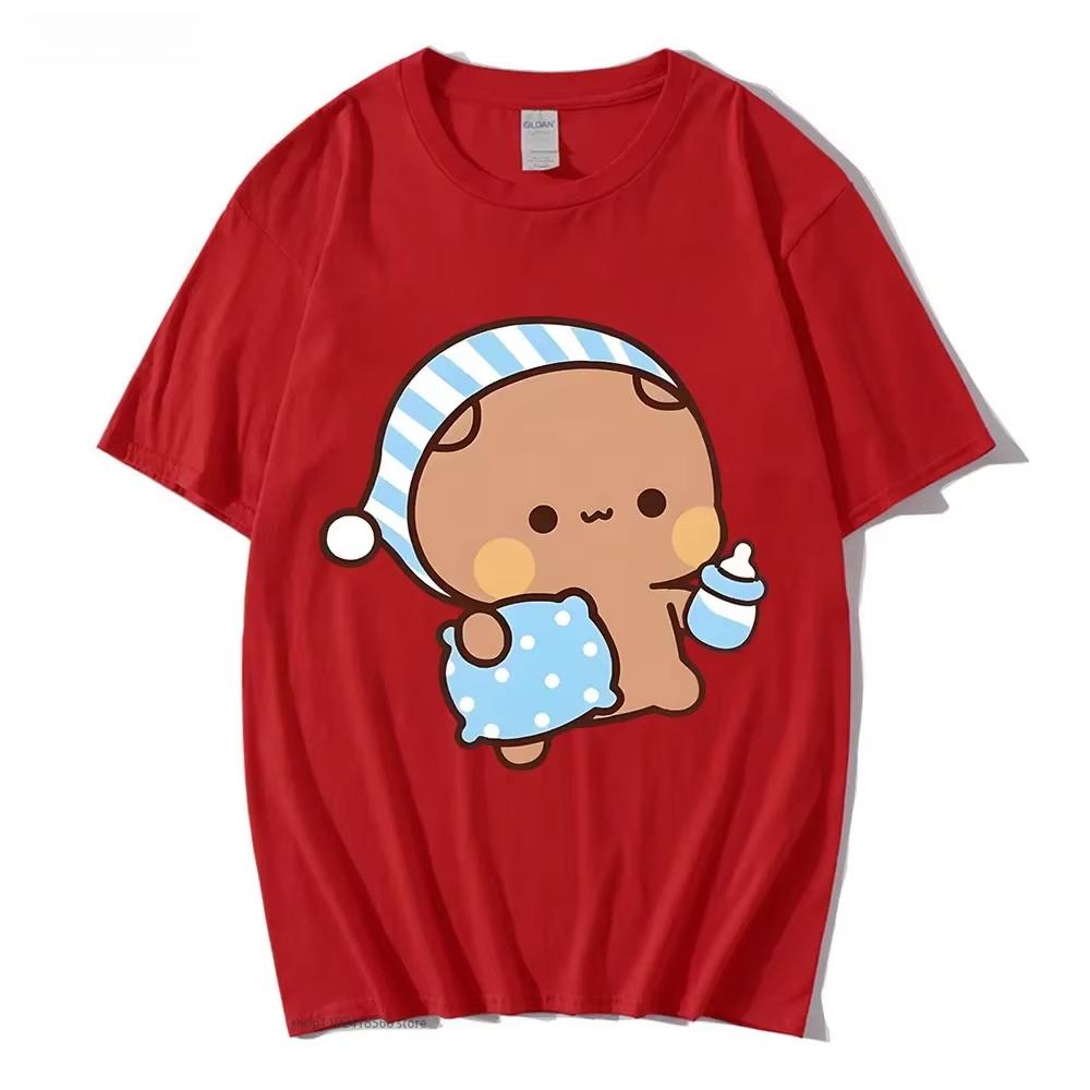 Camiseta De Pareja Con Bonito Panda BuBu Para Dormir Con Camiseta Gráfica De Oso DuD Ropa Para Mujercamisetas De Manga