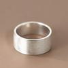 Copper-plated Silver-plated Wide-faced Plain Ring Ring for Women, Commuting Daily Style Simple Jewelry  Spring Popular Ring