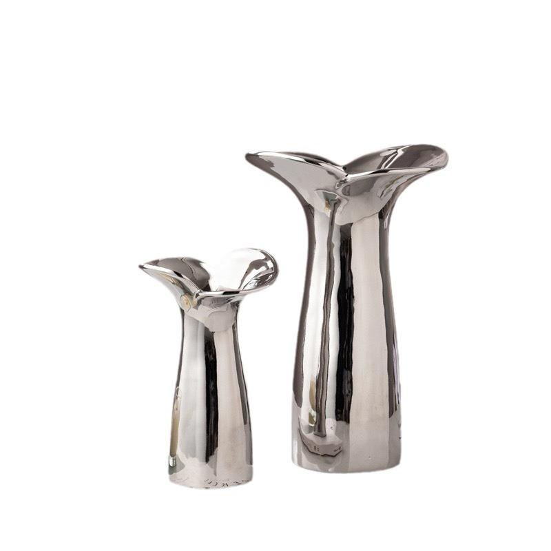 Nordic modern style handmade electroplated vase home hotel dining table decoration ornament housewarming gift aesthetic design