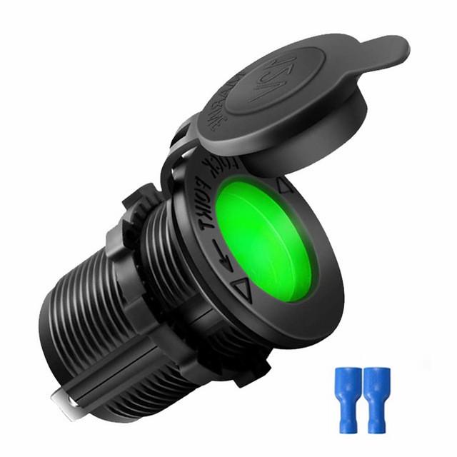 

12 В-24 В автомобильный прикуриватель, водонепроницаемая розетка, подходит для лодки, автомобиля, мотоцикла, трактора, розетка и автоаксессуары