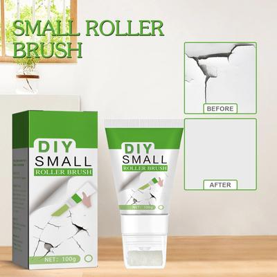 100g Bílá stěna Malý váleček Štětec Barva Interiérová stěna Domácí stěna Ekologická barva