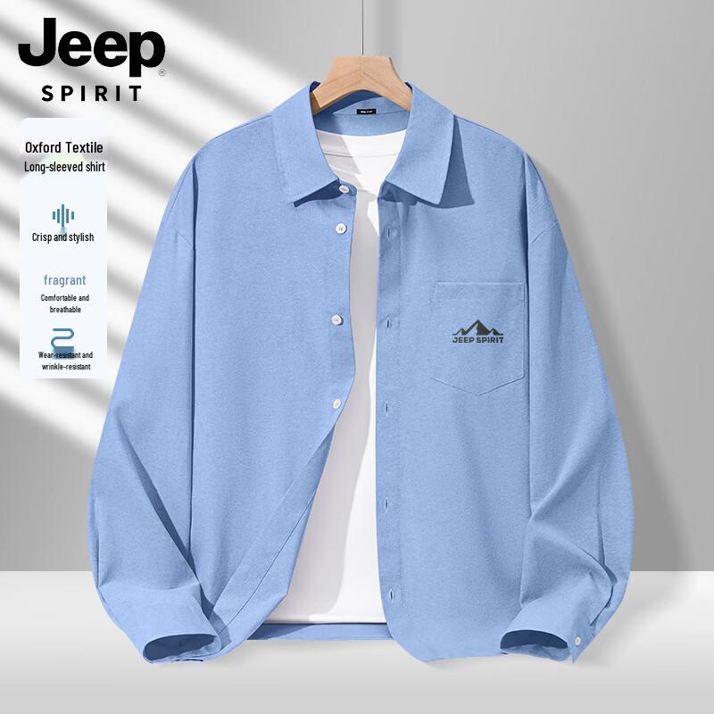 JEEP SPIRIT Men s Casual Long Sleeve Shirt 2XL