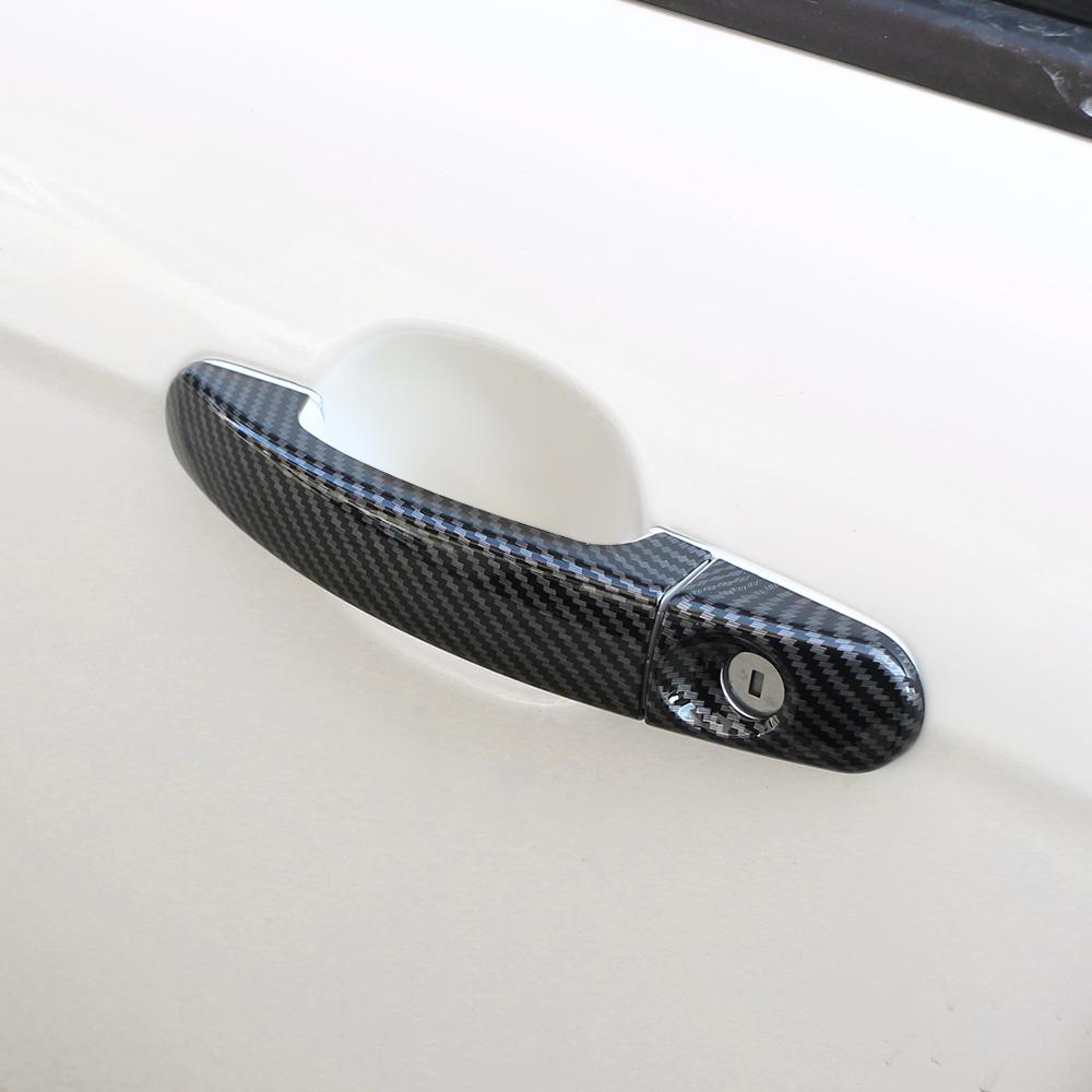 Door Handle Cover for Ford Focus 2 MK2 2005 - 2011 Focus 3 MK3 2012 - 2018 Car Door Handles 4Pcs Carbon Fiber Sticker Trim