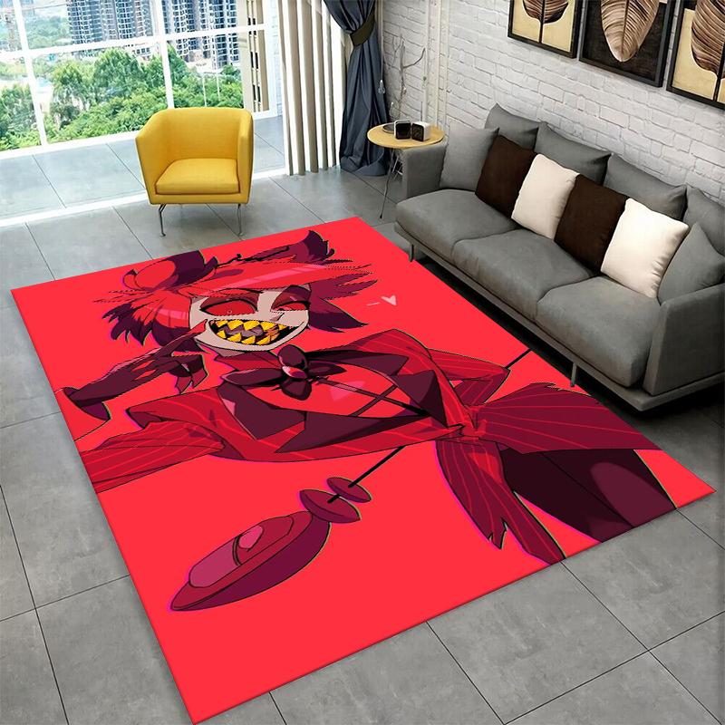 3D Cartoon H-Hazbin Hotel Charlie Carpet Rug for Playroom Bedroom Living Room Sofa Home Decor,kid Area Rug Non-slip Floor Mat