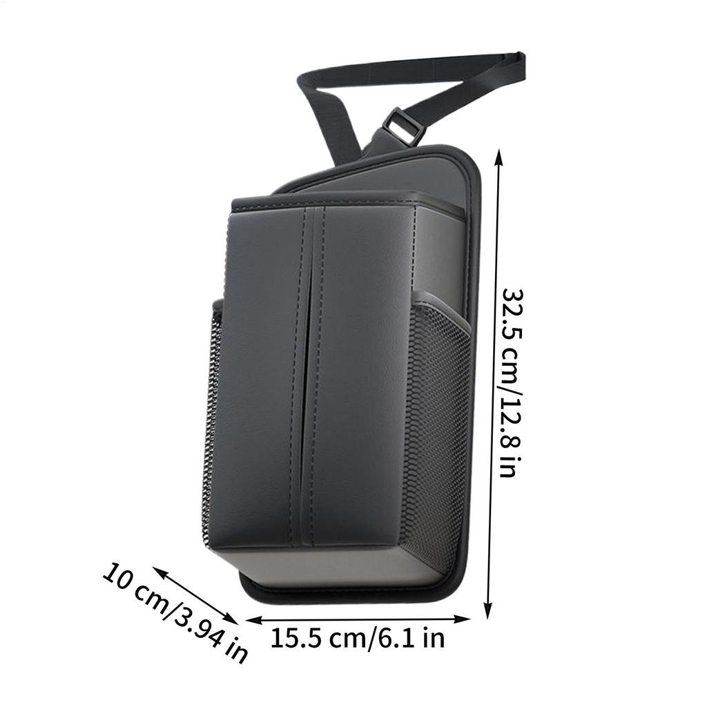 Car Seat Side Tissue Box Multi-Functional Car Tissue Box Holder Soft Pocket Storage Bag Car Seat Organizer Tissue Box