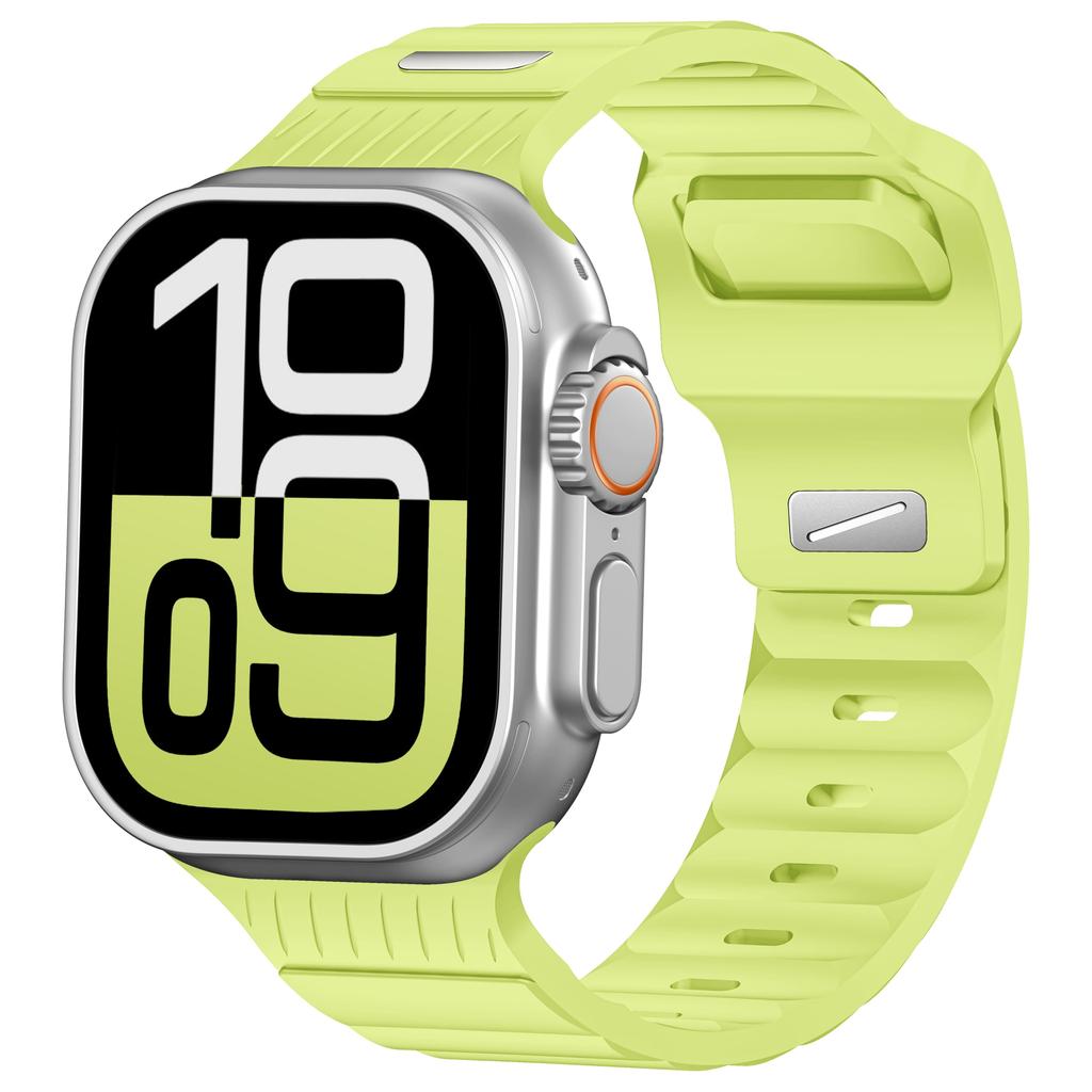 Night Glowing Sport Silicone Strap Correas Bracelet For Apple Watch Ultra Band for iWatch 42mm 44mm 45mm 46mm 49mm Watch Series 11 10 9 8 7 6 5 SE3