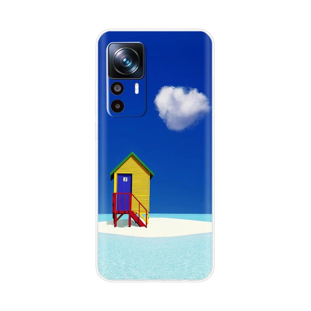 For Xiaomi 12T Pro Case Silicone Fashion Painted Soft Phone Case For Xiaomi 12T Case Back Cover For Xiomi Mi 12T Pro 12 T Bumper