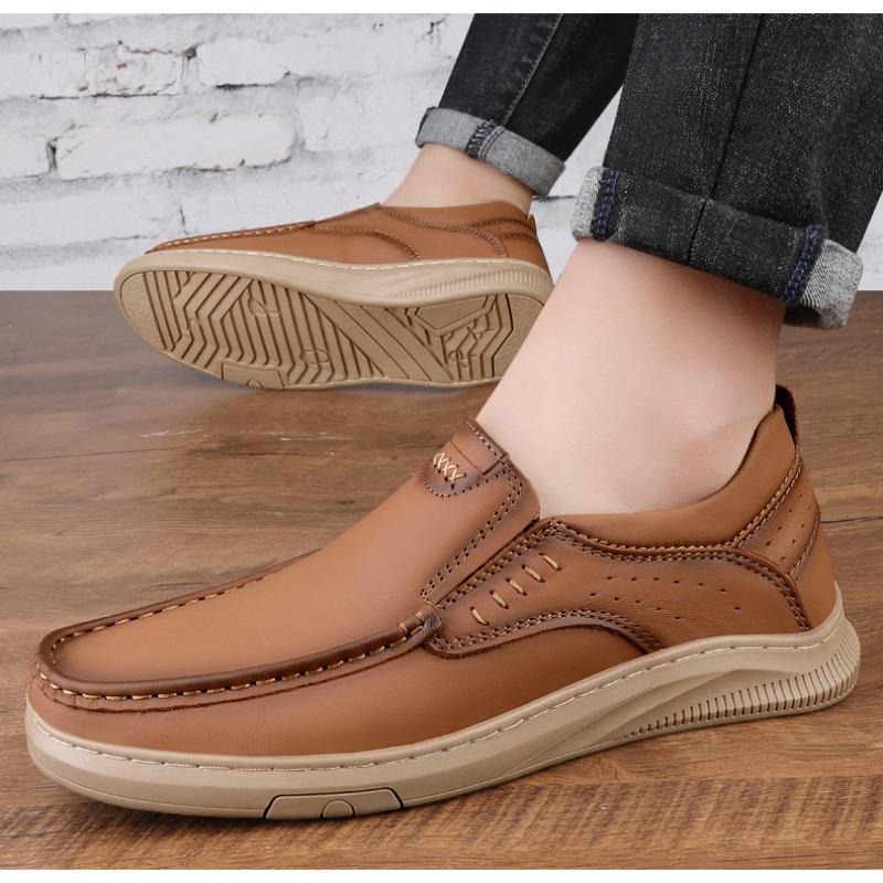 Pánské kozačky Podzimní vysoké Top Kožené Neformální boty Móda Bavlna Boty Ploché kotníkové boty Business Outdoorové boty Muž Tenisky Novinka