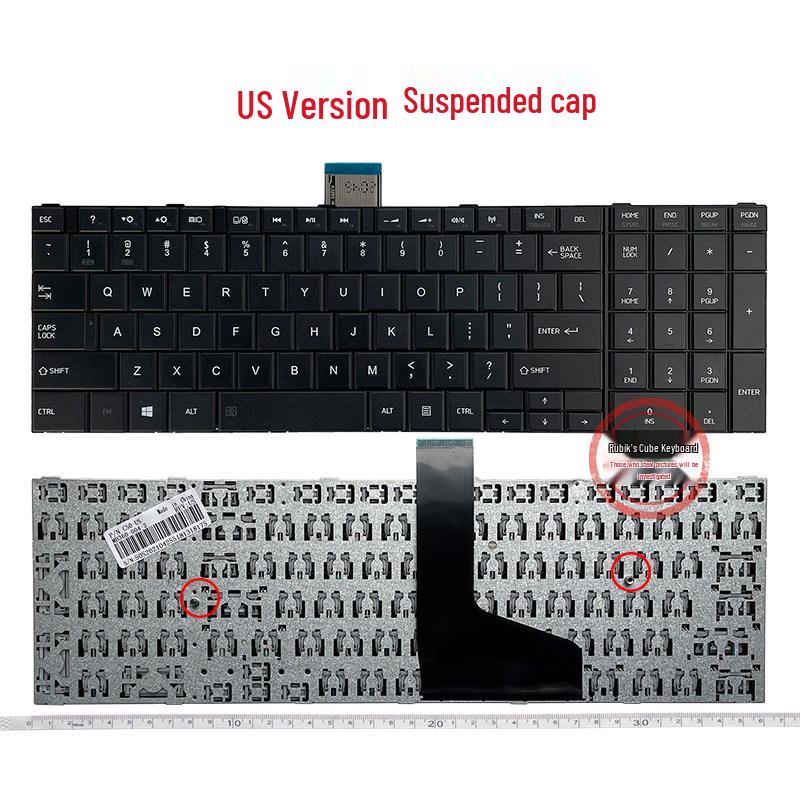 

Compatible Toshiba L50-A, C50D, C50-A, C55D, L70, L75, C70, C75 RU/SP/FR Keyboard