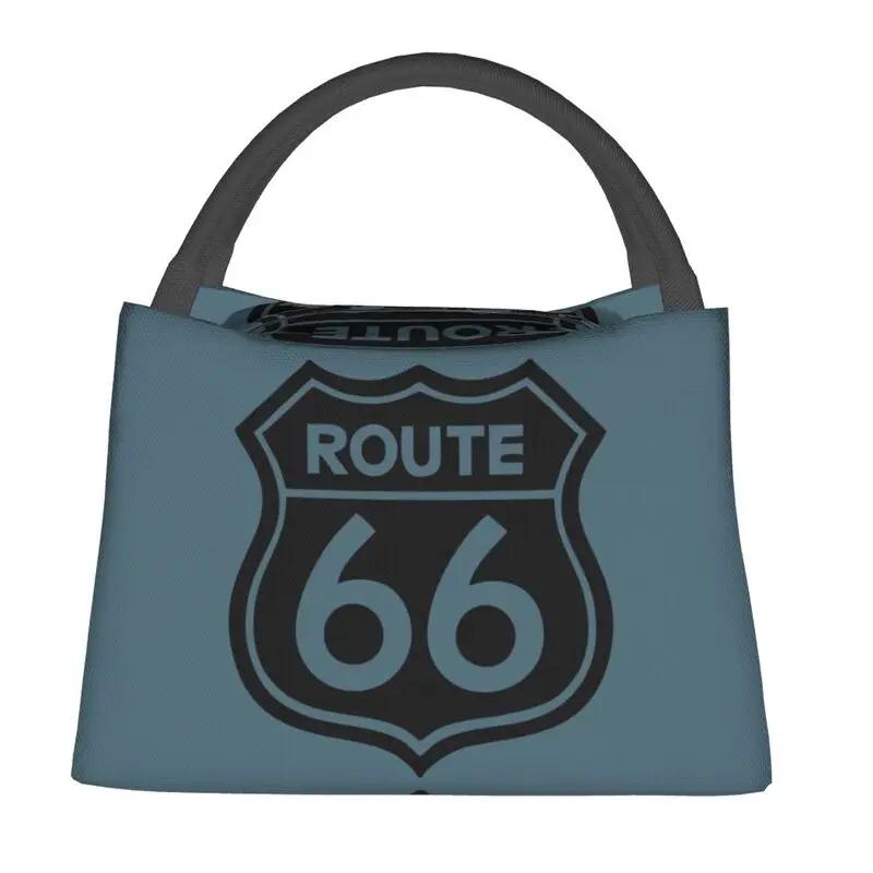 

Индивидуальная винтажная сумка для обеда Route 66 для женщин, термоизолированная сумка для обеда на работу, пикник или в путешествие 28x17x16CM армия зеленый
