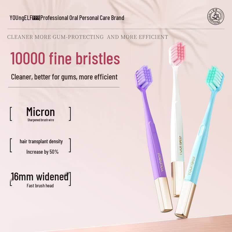 Yang Jingling Super Soft Wide Head Gum Protection Toothbrush 3-Pack