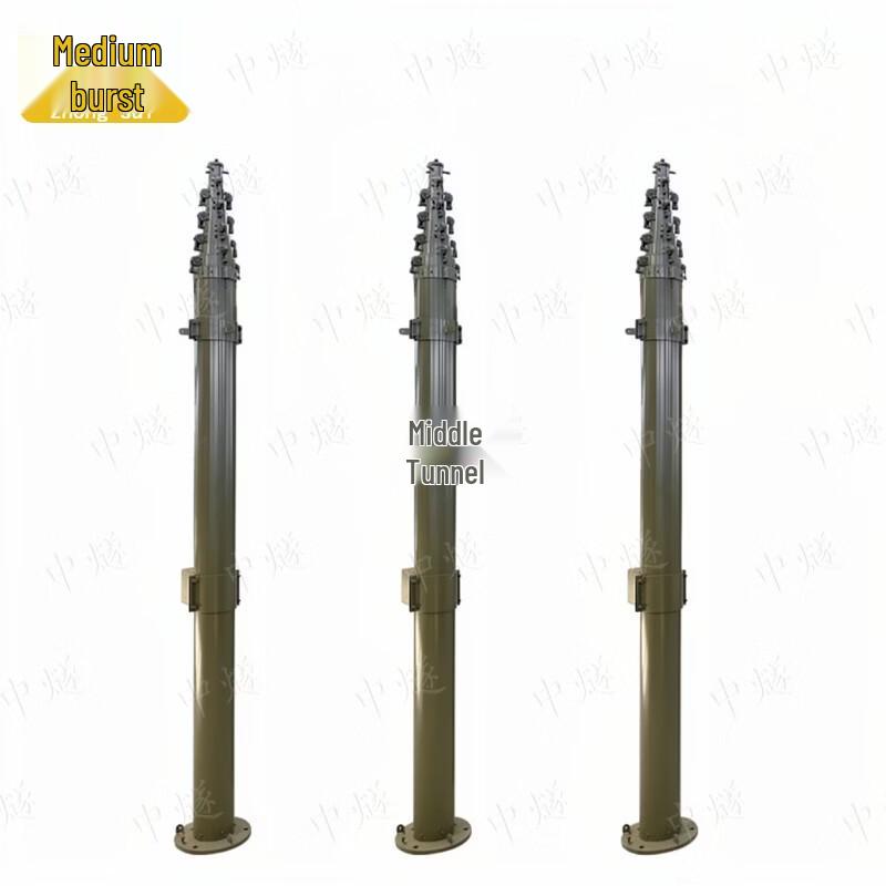 ZhongSui 10m Manual Portable Lightning Rod Lift Pole