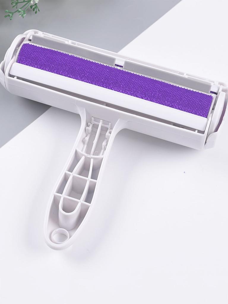 Pet Hair Roller Remover Lint Brush 2-Way Dog Cat Comb Tool Convenient Cleaning Dog Cat Fur Brush Base Home Furniture Sofa Clothe