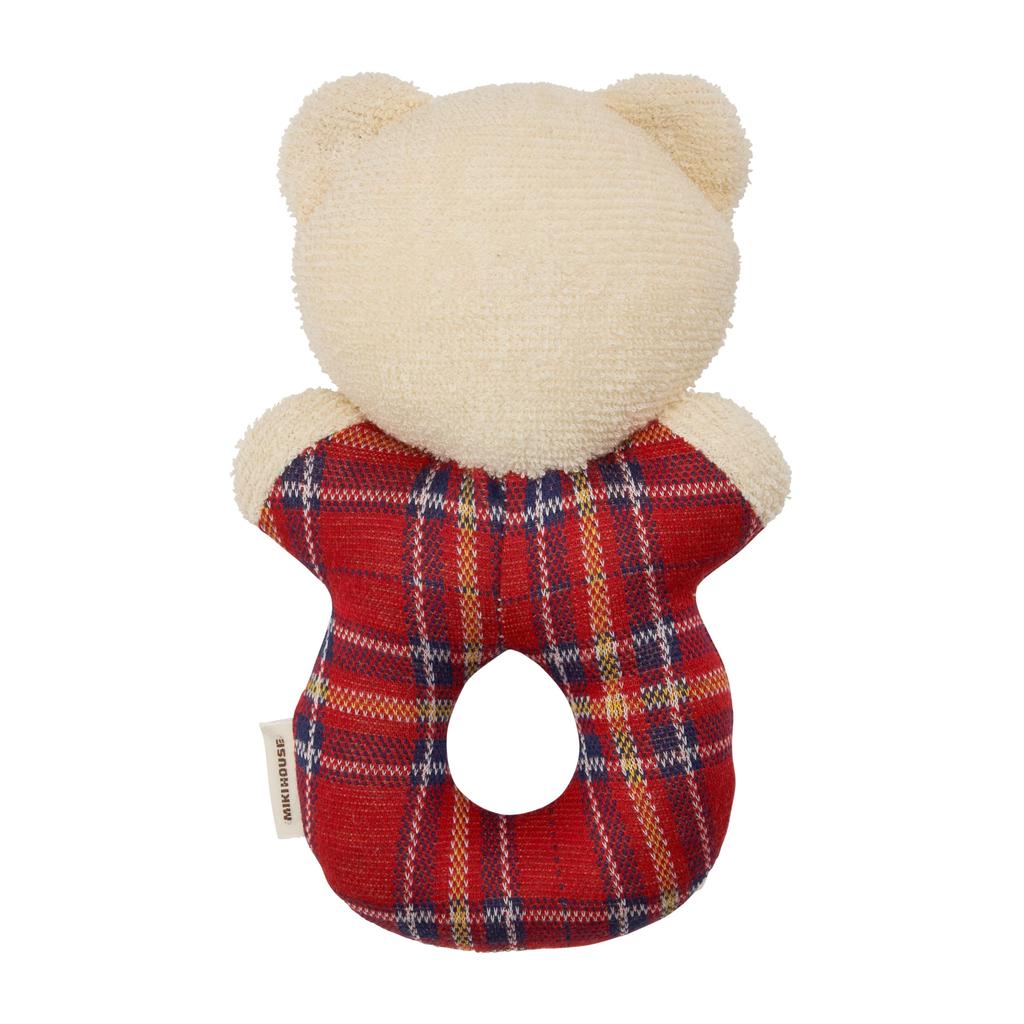 MIKI HOUSE Rattle, Made In Japan, Animal Squeeze Toy, Baby Toy, Baby Toy for Boys and Girls, Baby Kids, Baby Shower Gift, 46-1297-492, Red