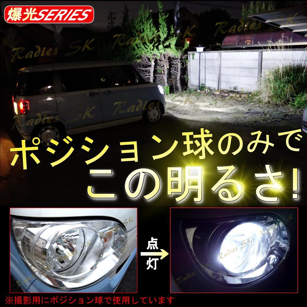 Back Lamp T16 Explosive LED Model Daihatsu Canvas T16 T10 Position Lamp White 6500k Radies SK