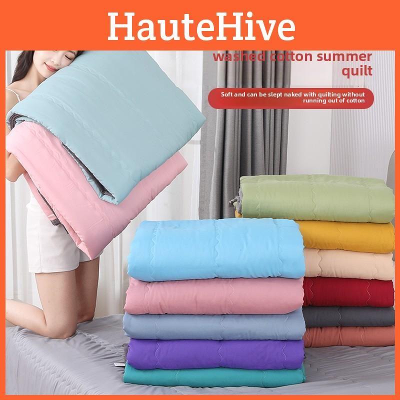 Water Wash Cotton Comforter For Single And Double Beds With Easy Maintenance