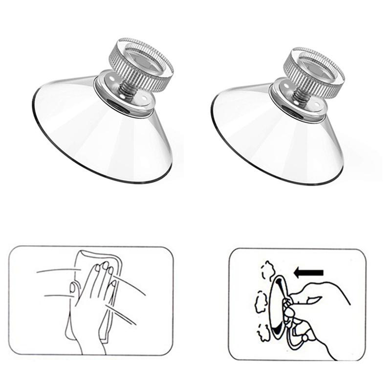 Starker Saugknapfhaken mit M4-Schraubstange Kunststoff M5-Mutter Fußpolster Wasserdicht Multifunktional Aufbewahrung Fixiert Badezimmerzubehör