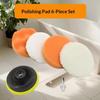 6Pcs Foam Pad Buffer Kit Polishing Machine Wax Pads 3/4/5/6/7 Inch For Removing Scratches Car Polishing Sponge Pads Set