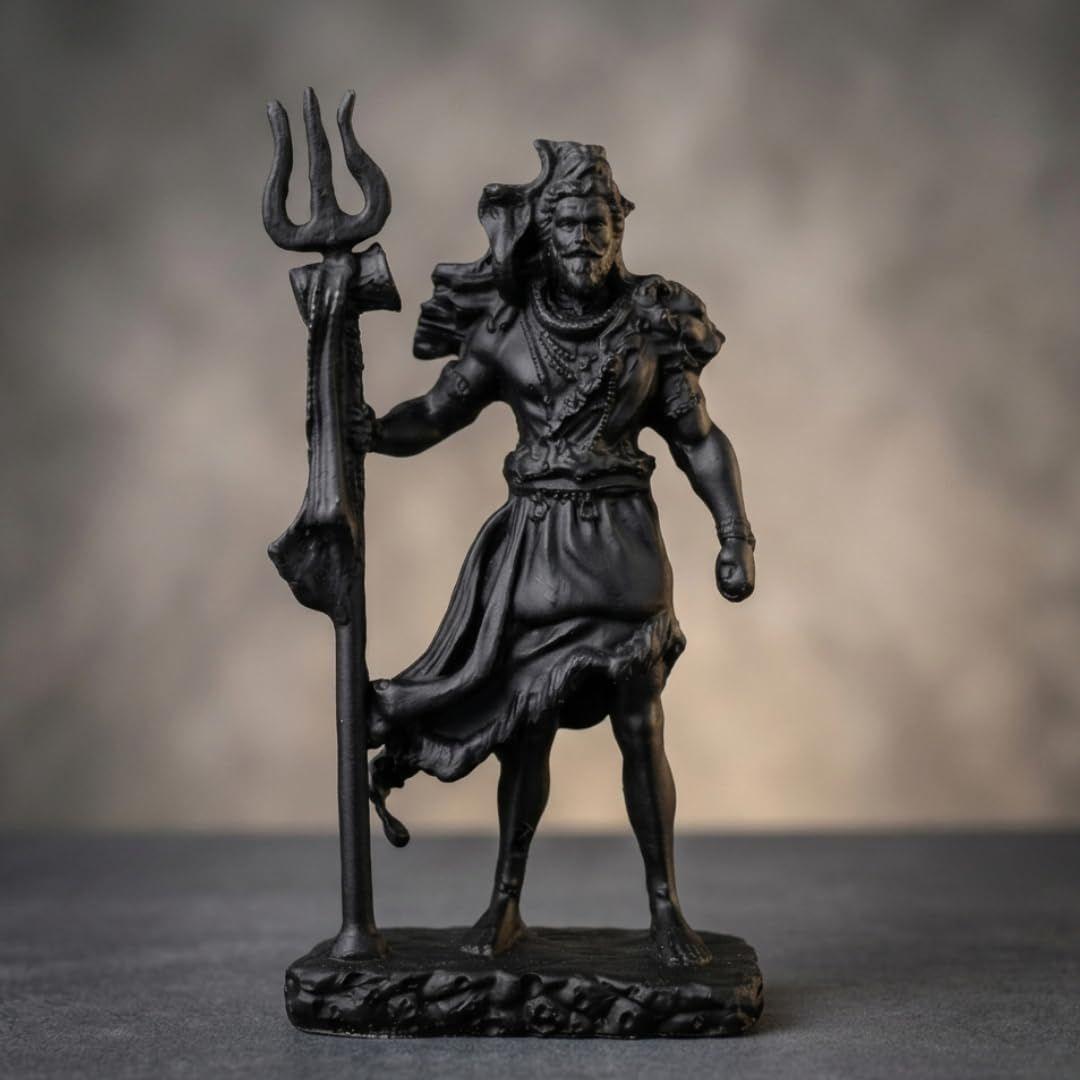 Lord Shiva Murti for Car Dashboard & Home Temple | Mahadev Statue | Fine Finish Bholenath