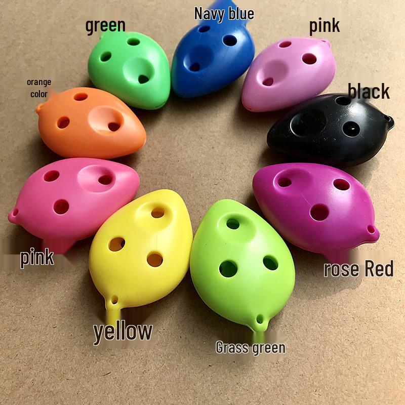 6-Hole High C Plastic Resin Ocarina with Lanyard