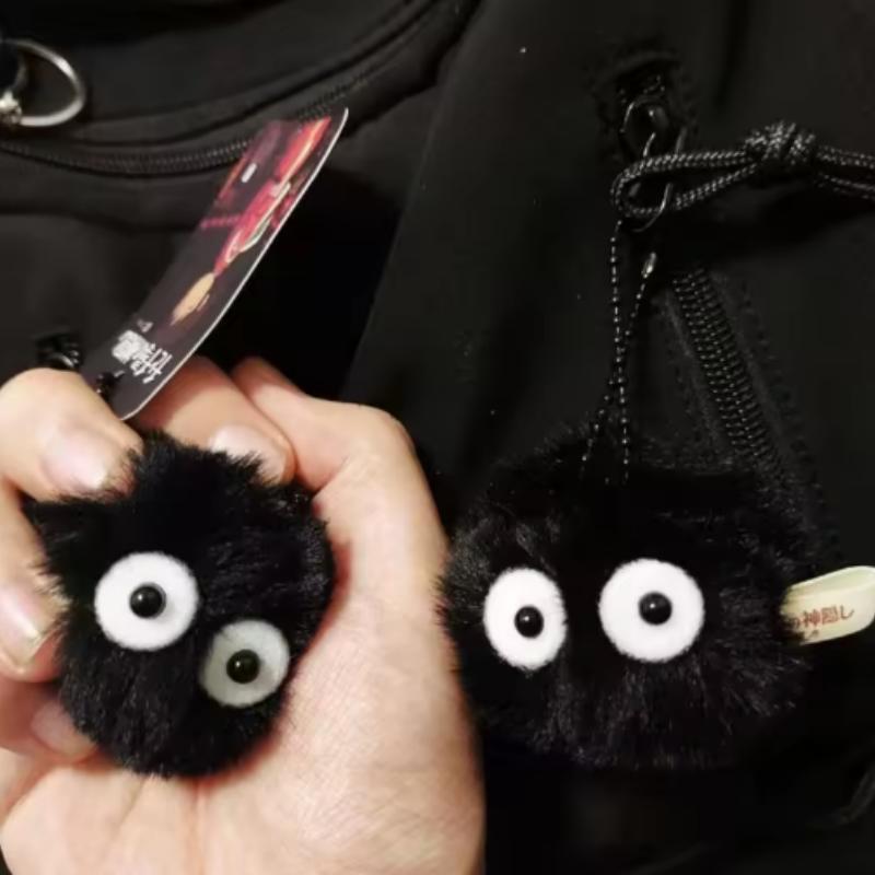 Portachiavi in ​​peluche Bricchette Borsa da scuola per bambole Ciondolo carino Palla di pelo Portachiavi Accessori di abbigliamento Appesi