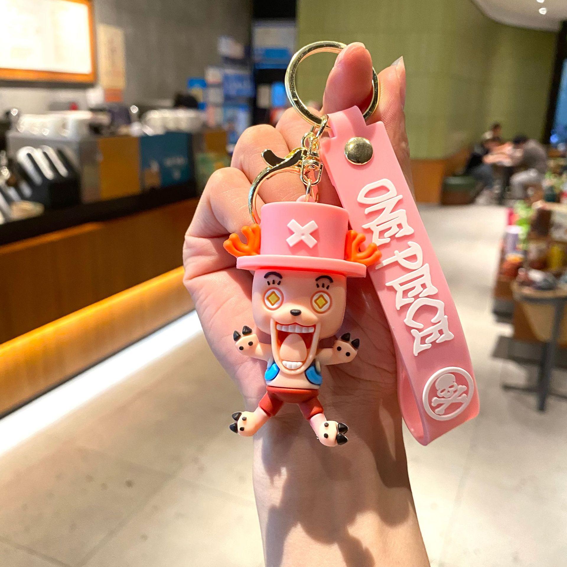 Идеальный Новый Мультяшный Брелок One Piece Луффи Зоро Нами Усопп Чоппер Робин Фрэнки Брук Дзимбэй Детская Студенческая Модель Кукла Подвеска для Сумки