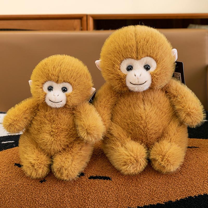 Golden Snub Nosed Monkey Plush Toy Stuffed Animal Cute Doll Kids Soft Comforting