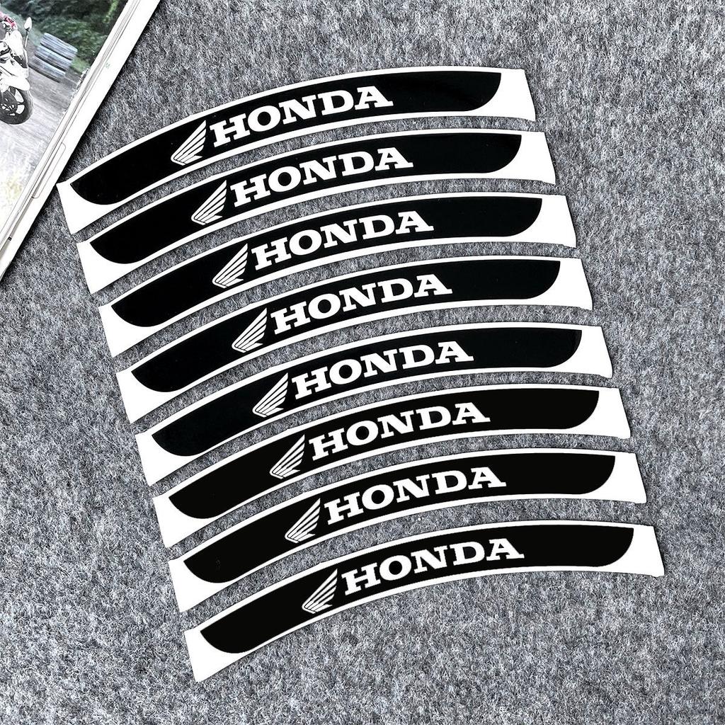 Motorcycle Wheel Stickers Reflective Rim Decal Honda Logo Stripe Tape Accessorie For Honda CBR 125R 954 600 F4i 650F 650R 1100XX T6