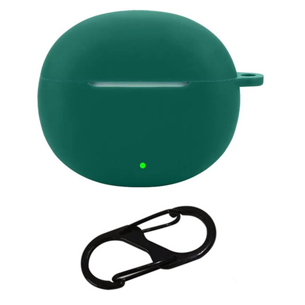 For Honor Earbuds X8 Silicone Case Wireless Earphones Protective Cover with Anti-Lost Buckle