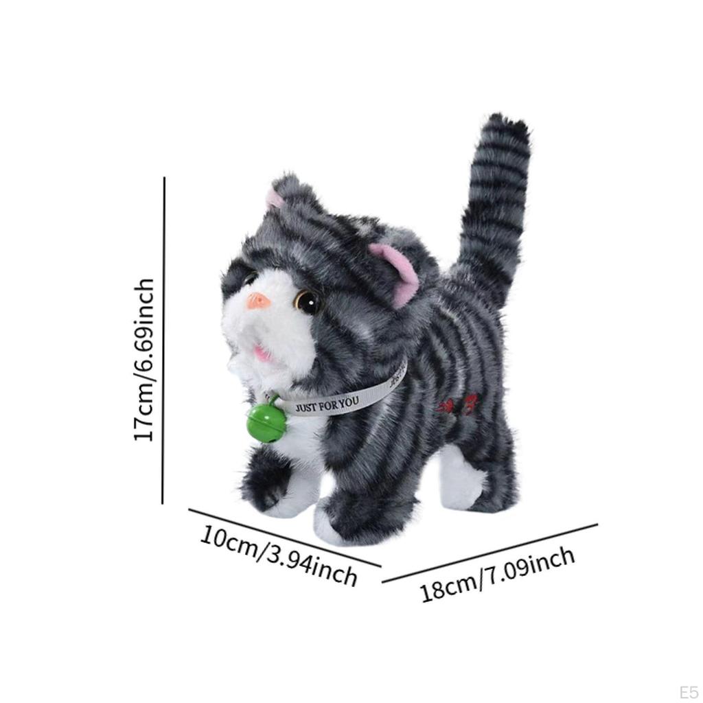 Meowing Kitten, Interactive Electronic Pet Toy, Versatile, Lightweight Birthday Gift with