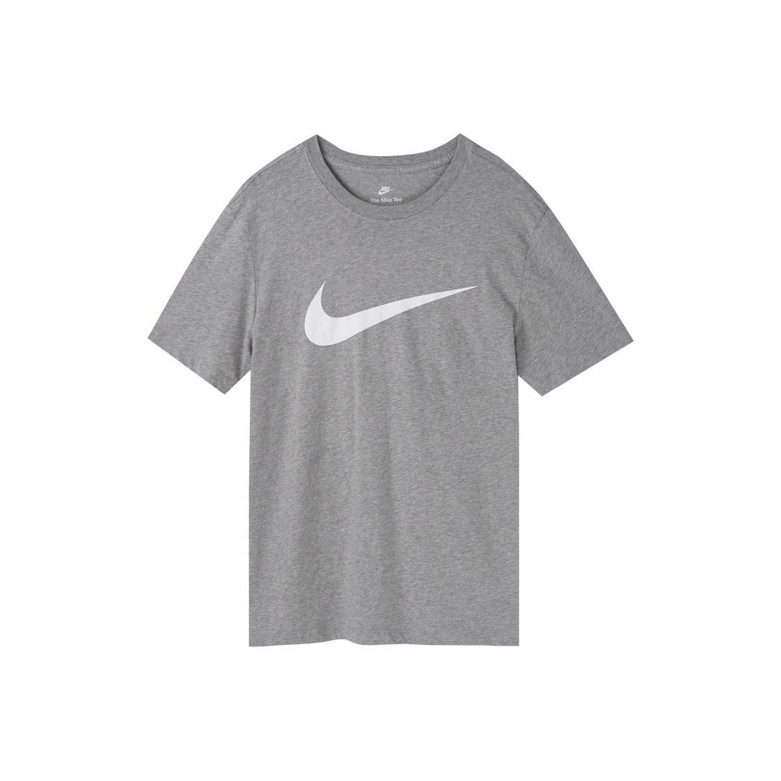 Nike Men s Retro Logo Print Short-Sleeve T-Shirt in Grey XL