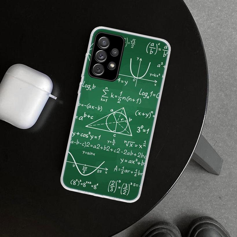 Physics Chemical Mathematics Phone Case for Samsung Galaxy A17 A16 A26 A36 A56 A57 A37 A15 A25 A35 A55 A14 A24 A34 A54 A13 A23 A