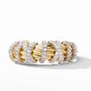 Accessories Fashion Style Line Gold Set Diamond Ring Temperament Internet Celebrity Ring Fu