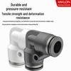 90° Self-Sealing Quick Connect PV Pneumatic Hose Elbow Set