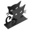 2pcs Metal Napkin Holder Innovative Hollow Out Cat Shape Paper Napkin Holder for Kitchen Hotel Resta